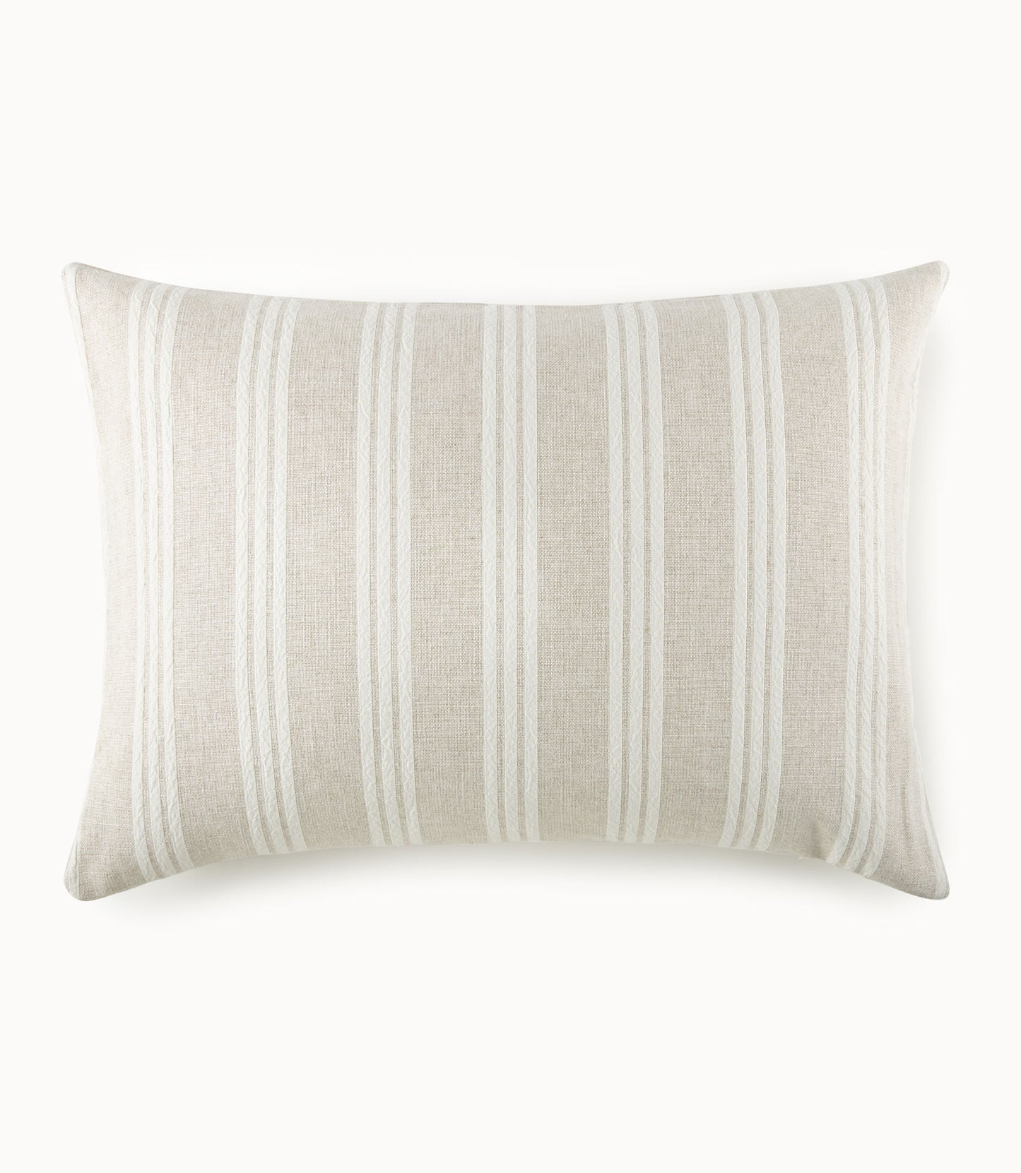 Lennox Striped Grand Euro Decorative Pillow, Oatmeal