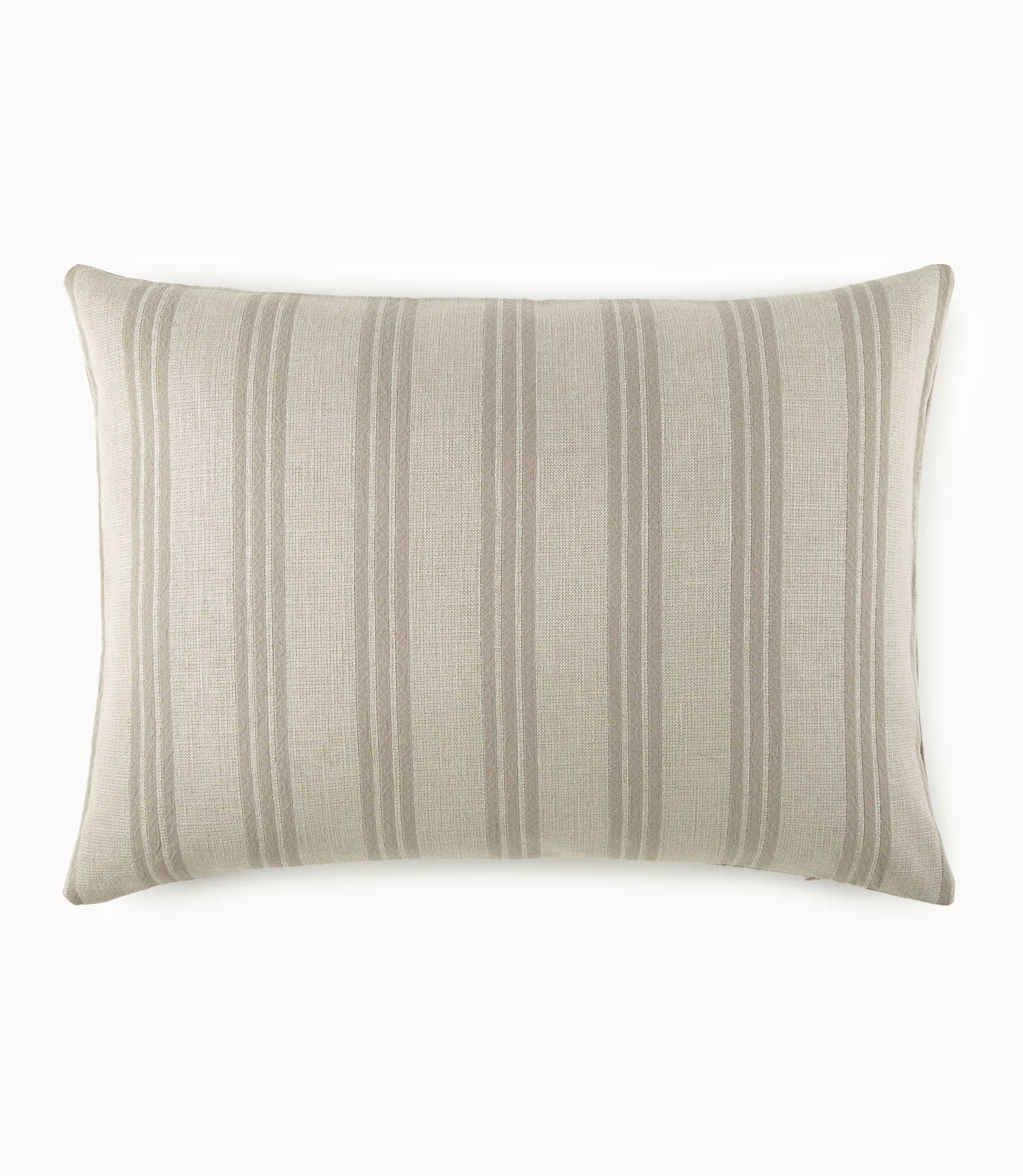 Lennox Striped Grand Euro Decorative Pillow, Pebble