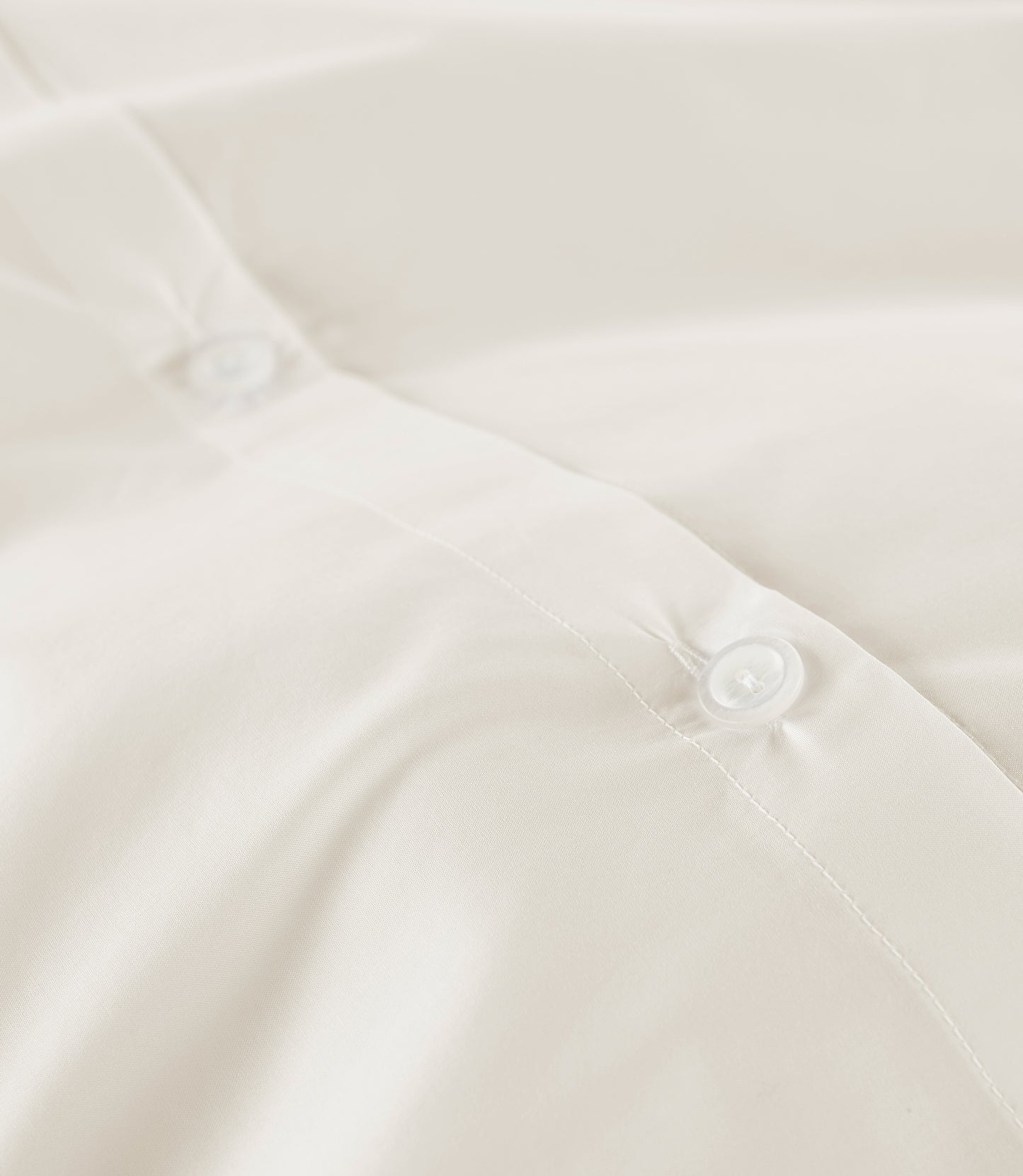 Lyric Duvet Cover Button Closure Detail Ivory