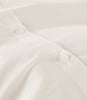 Lyric Duvet Cover Button Closure Detail Ivory
