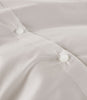 Lyric Duvet Cover Button Closure Detail Platinum