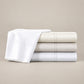 Lyric Percale Flat Sheets in White Ivory Platinum Ice