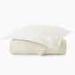 Mia Stonewashed Matelassé Coverlet and Sham, Pearl