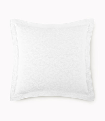 Mia Stonewashed Matelassé Euro Sham, White