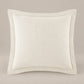 Mia Stonewashed Matelassé Euro Sham, Pearl