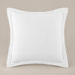 Mia Stonewashed Matelassé Euro Sham, White