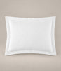 Mia Stonewashed Matelassé Sham, White