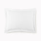 Mia Stonewashed Matelassé Sham, White