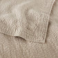 Mia Matelasse Coverlet corner detail, Dune