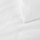 corner and border design details on Montauk duvet cover, White