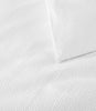 corner and border design details on Montauk duvet cover, White