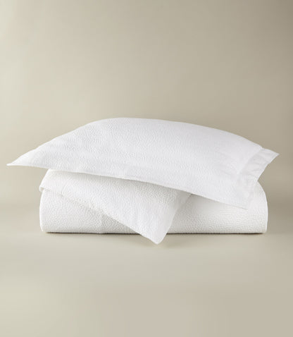 Montauk matelassé duvet cover, White
