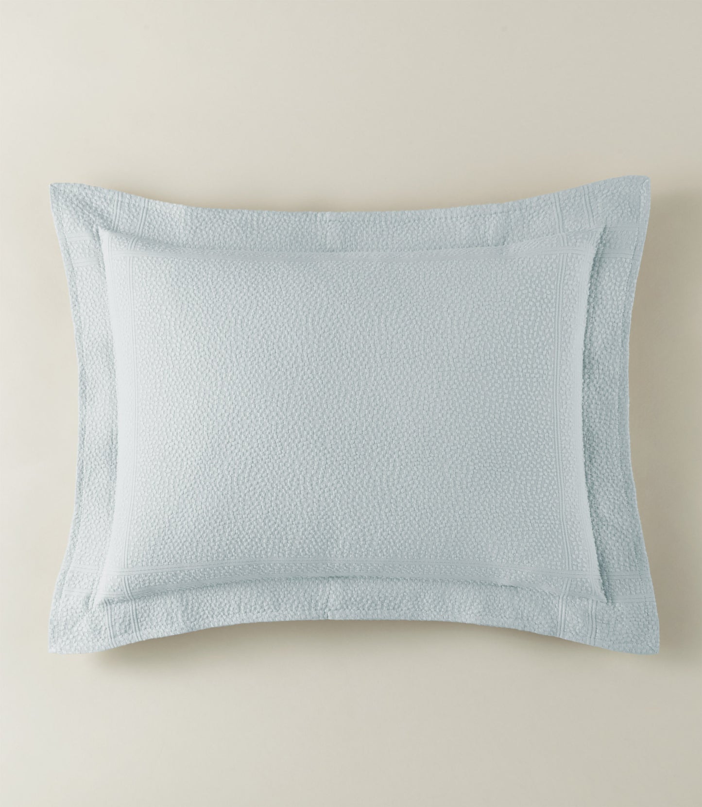 Montauk Matelasse Sham Barely Blue