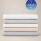 Nile Egyptian Cotton Sheet Set Multi, White Gray Pearl Pink Misty Blue