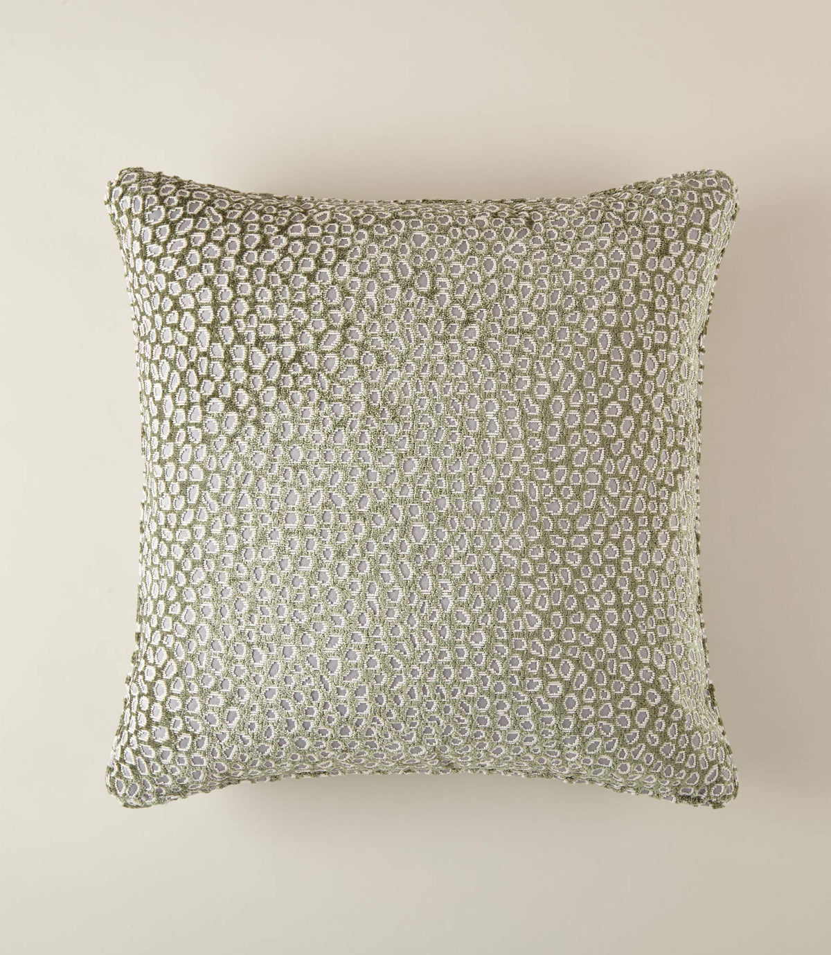 Ocelot Sage Square Decorative Pillow Front, Sage