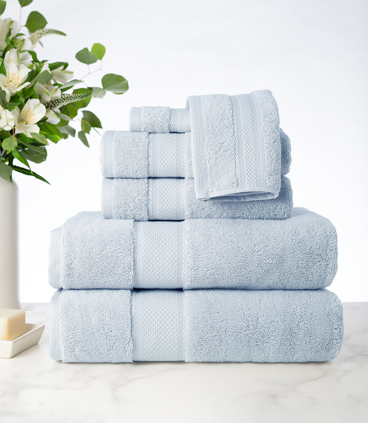 Plush Turkish Towel Set, Shore