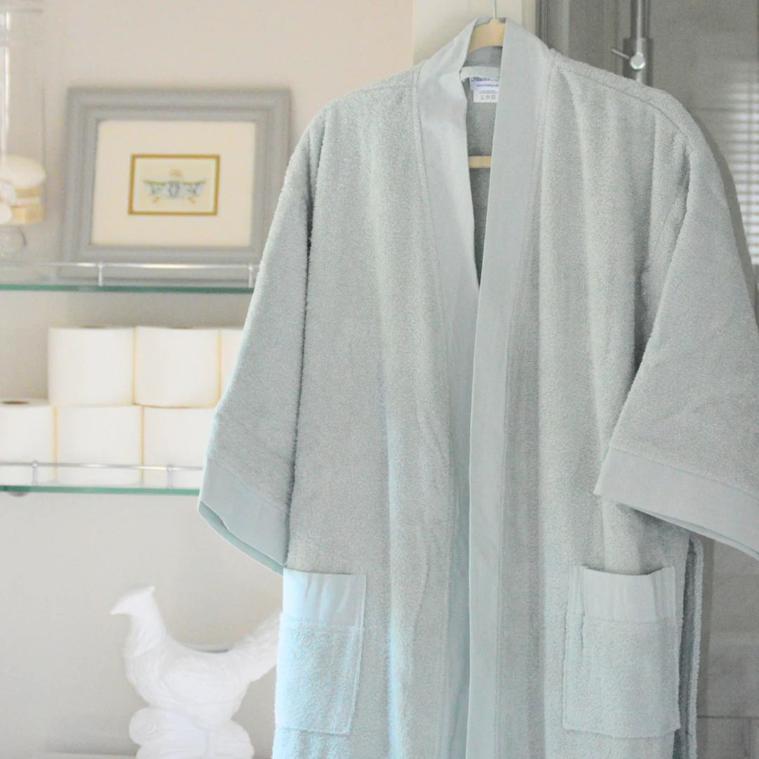 Remy Aqua Robe Hangin in Bathroom