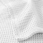 Riviera Blanket corner detail, White