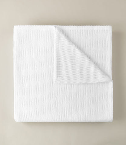 Riviera Waffle Weave Blanket White