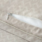 detail of duvet zipper, Platinum