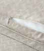 detail of duvet zipper, Platinum