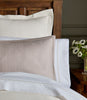 detail of Savoy Jacquard Sham, Platinum