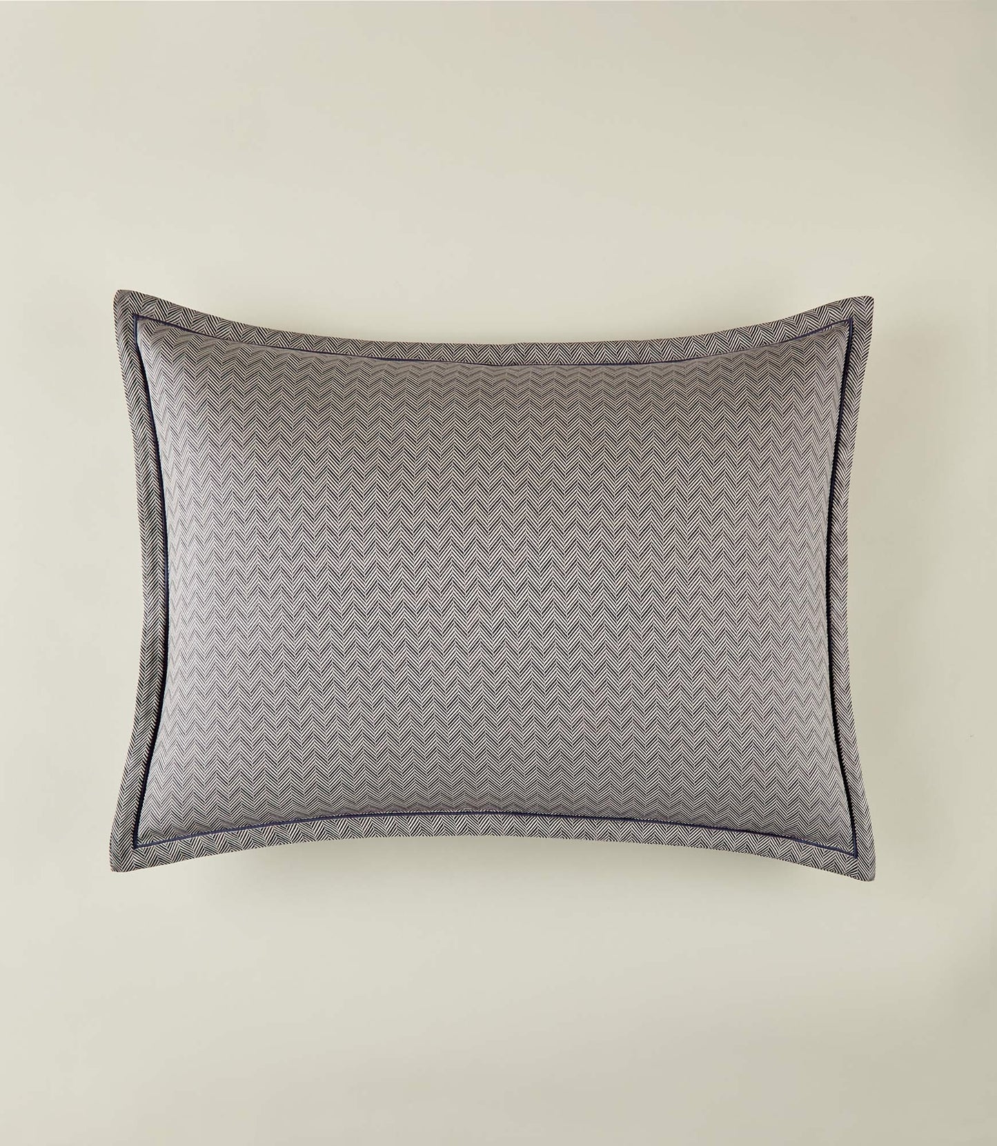 Savoy Jacquard Sham, Navy