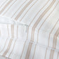 hidden zipper closure on back side of printed duvet cover, Shelby Stripe