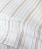 hidden zipper closure on back side of printed duvet cover, Shelby Stripe