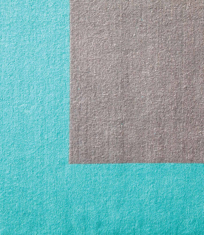 Close up of Soleil Beach Towel, Aqua