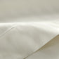 Soprano Stripe Sheet Set hem detail, Ivory