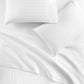 Soprano Stripe Sheet Set Lifestyle, White