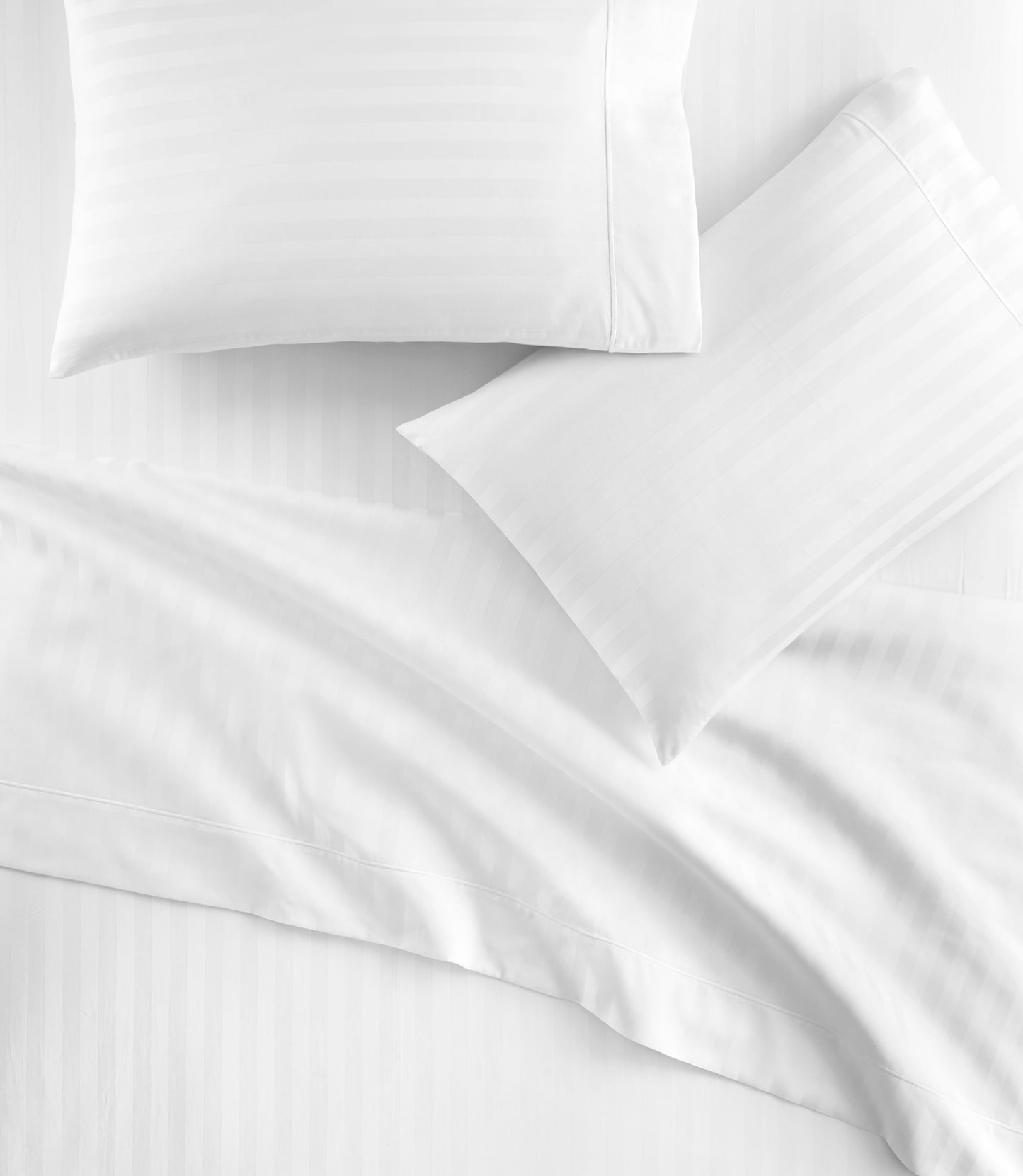 Soprano Stripe Sheet Set Lifestyle, White