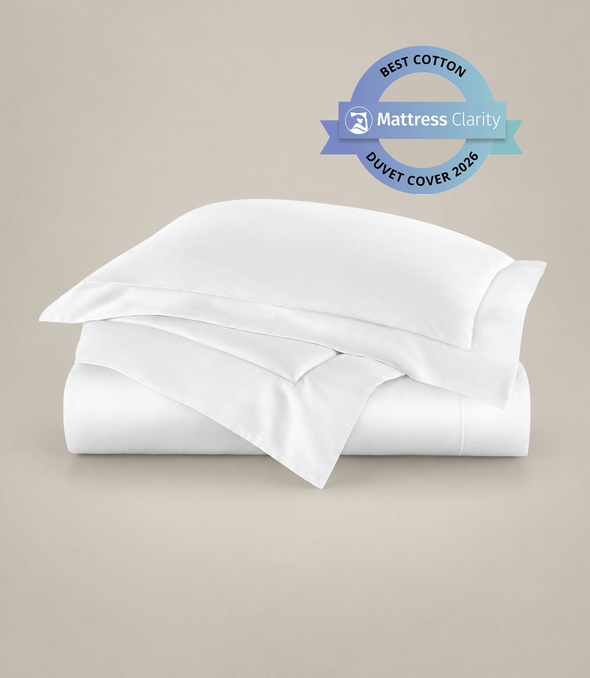 Soprano Sateen Duvet Cover, White