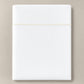 Soprano Embroidered Sateen Flat Sheet,  Pearl