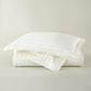 Soprano Stripe Sateen Duvet Cover, Ivory