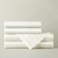 Soprano Stripe Sateen Sheet Set Folded in a Stack, Ivory