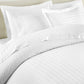 Soprano Stripe Duvet Cover lifestyle, White