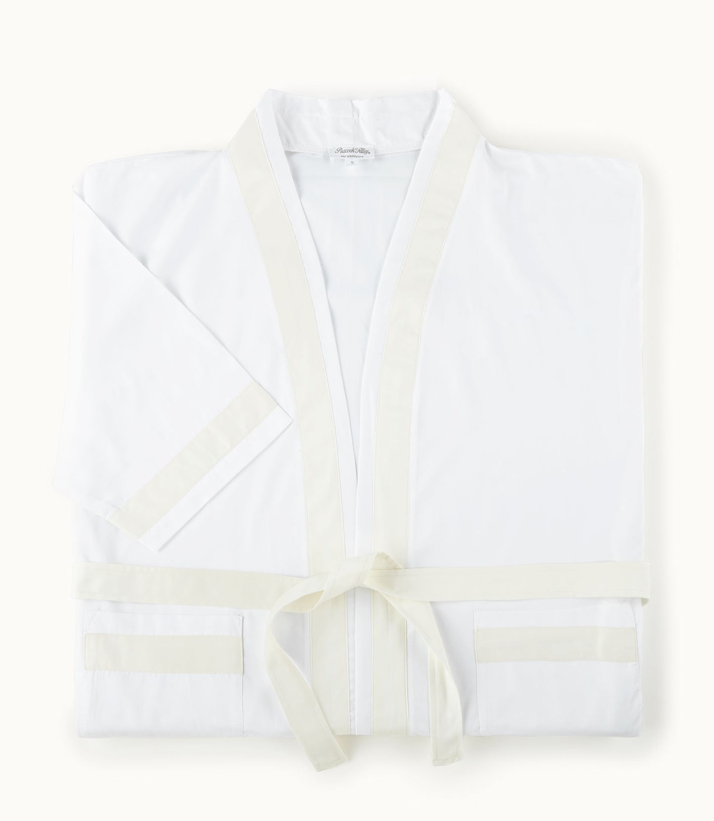 Soprano Trim Bathrobe Ivory