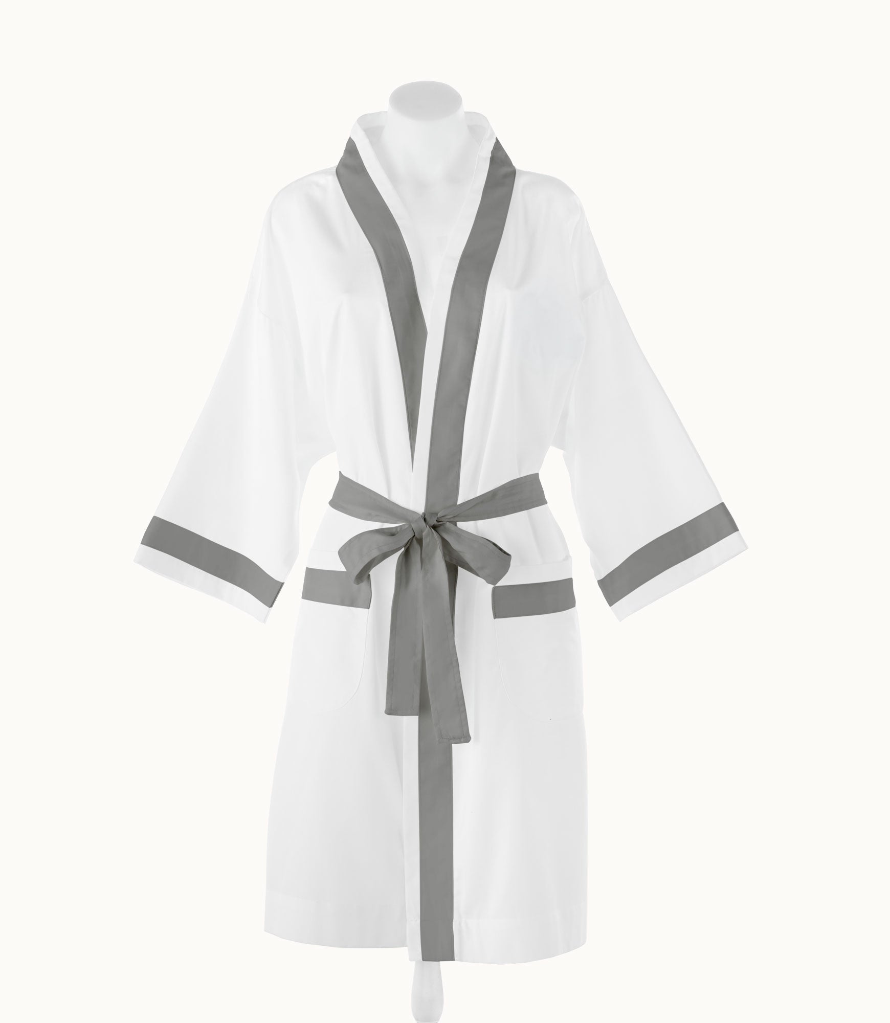 Soprano Trim Bathrobe Pewter