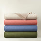 Verona Throw Blanket Multi Stack, Oat Rose Blue Forest