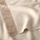 Verona Throw Blanket detail. Oat