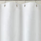 Vienna Matelassé Shower Curtain grommet detail, White