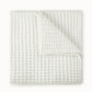 waffle knit throw, White