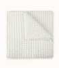 waffle knit throw, White