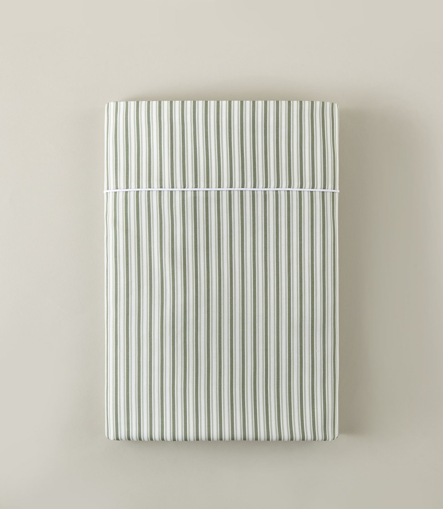 Windsor Stripe Sheet Set flat sheet, Stripe Moss