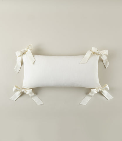 Windsor Stripe Oblong Pillow, Pearl