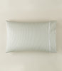 Windsor Stripe Pillowcases with satin stitch hem, Stripe Moss