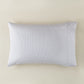 Windsor Stripe Pillowcases with satin stitch hem, Stripe Wedgewood