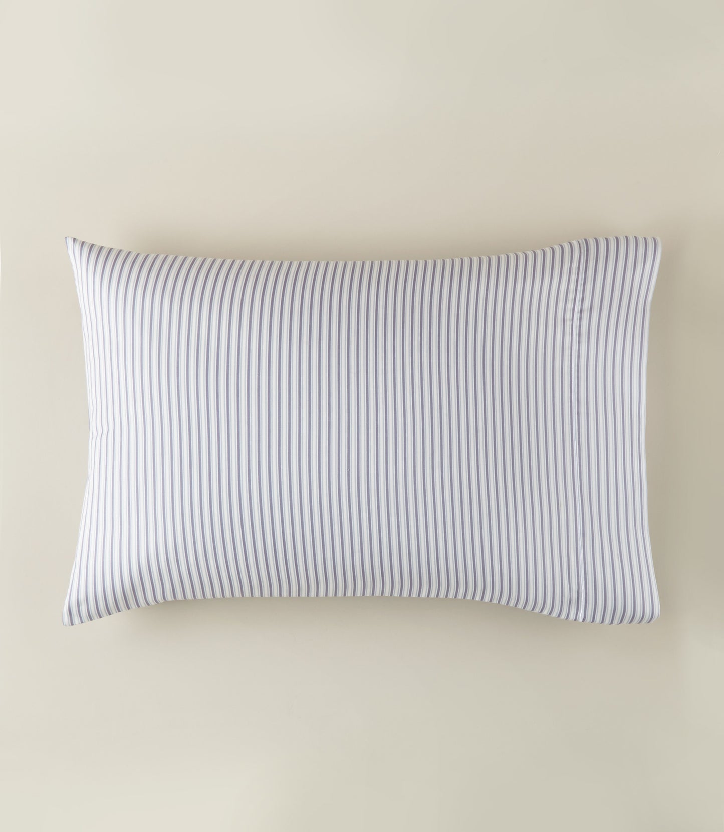 Windsor Stripe Pillowcases with satin stitch hem, Stripe Wedgewood